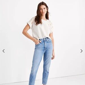 Madewell The Momjean High Rise Waist Size 28, New
